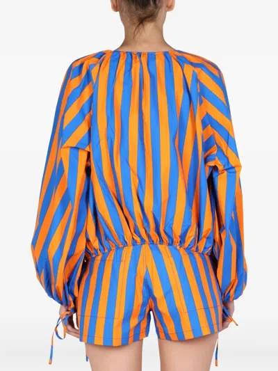 Sunnei Striped Pattern Shirt In Multicolour