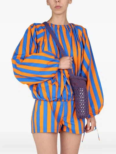 Sunnei Striped Pattern Shirt In Multicolour