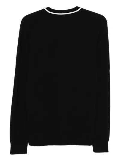 Karl Lagerfeld Logo-motif Cardigan In Black