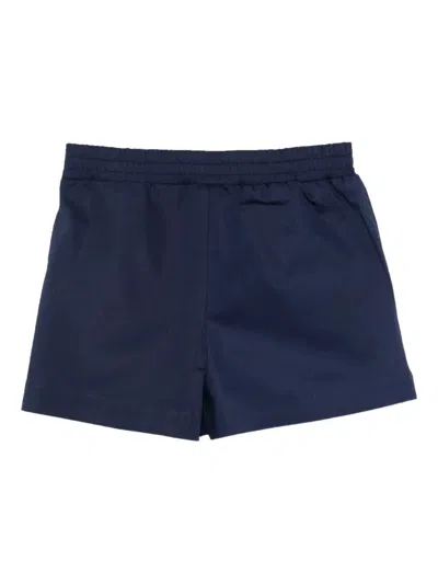 Fendi Elastic Waist Shorts In Blue
