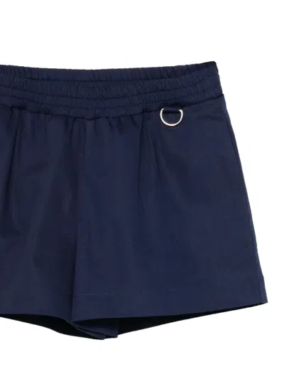 Fendi Elastic Waist Shorts In Blue