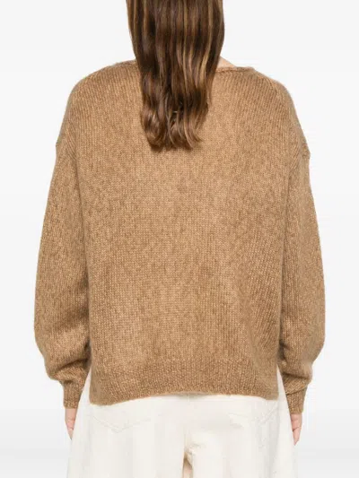 C.t.plage Boat-neck Sweater In Brown