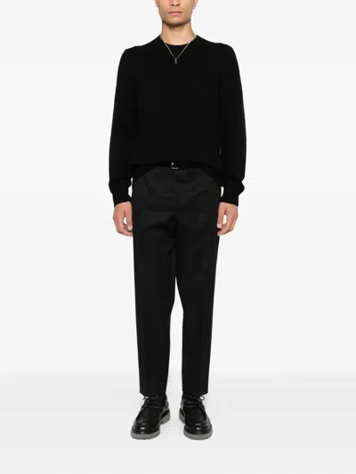 Soft Goat Crewneck Sweater In Black