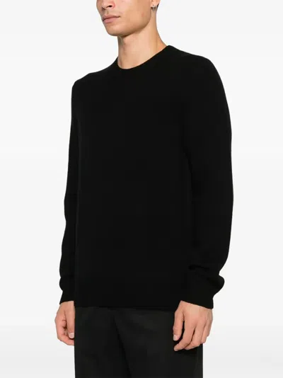 Soft Goat Crewneck Sweater In Black
