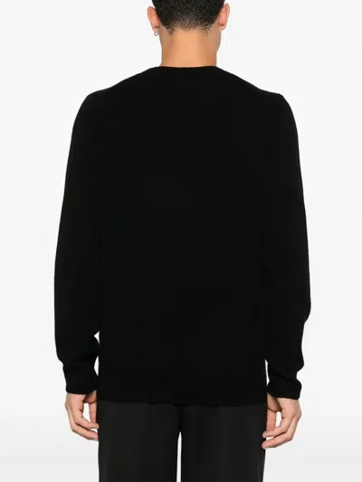 Soft Goat Crewneck Sweater In Black