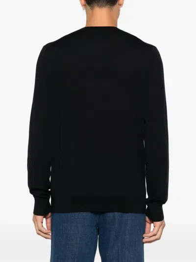 Paul Smith Jersey With Striped Detail In Black
