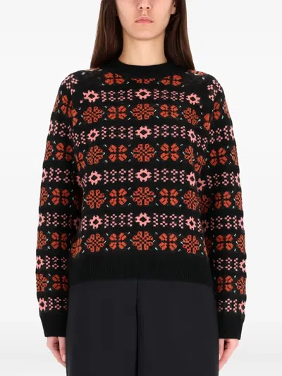Paul Smith Floral Crew-neck Sweater In Multi