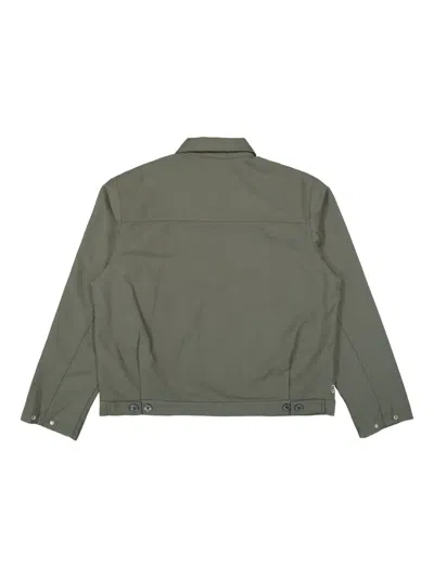 Obey Front-pocket Jacket In Green