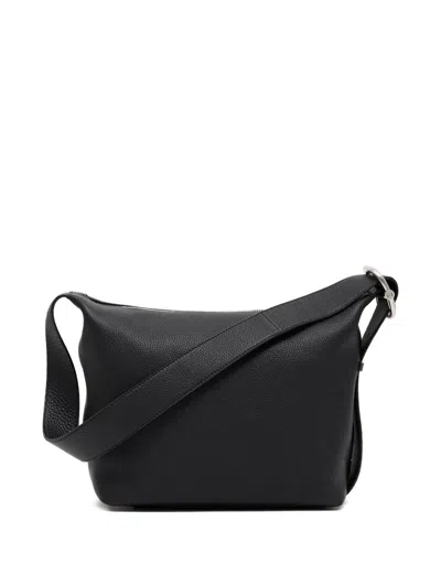 Loewe Loop Full-grain Leather Messenger Bag In Black