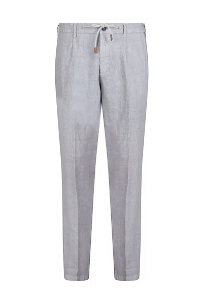 Eleventy Drawstring Jogging Trousers In Gray
