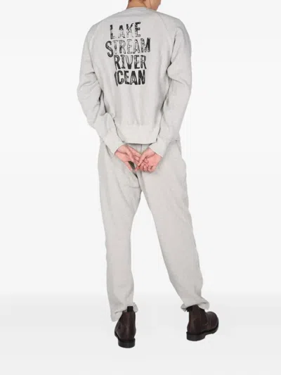 Engineered Garments Printed Sweatshirt In Gray