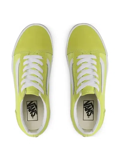 Vans Stripe Leather Trainers In Yellow