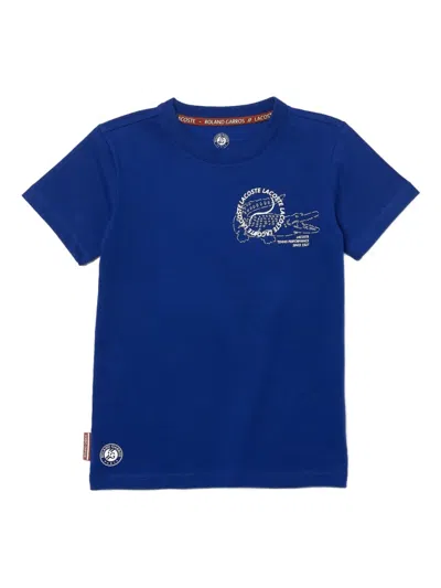 Lacoste Logo-print T-shirt In Blue