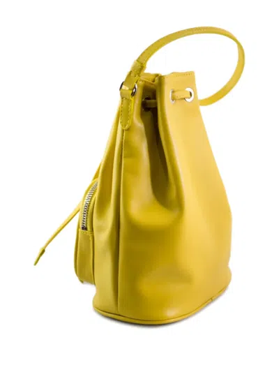 拉链皮质水桶包