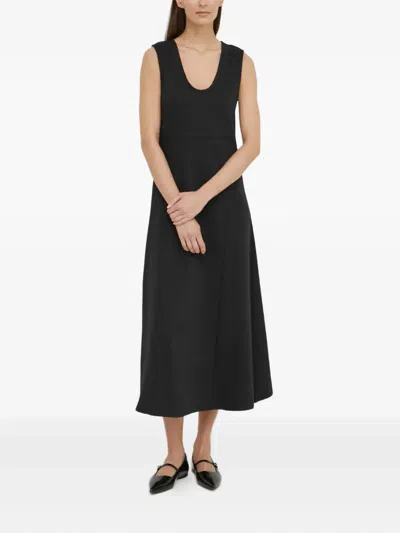 Marc O'polo Sleeveless Midi Dress In Black