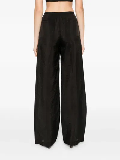 Occleus Kate Silk Pants In Black