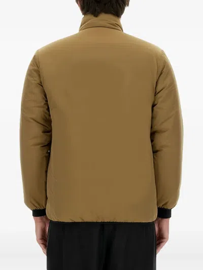 South2 West8 Logo-patch Zip Jacket In Brown