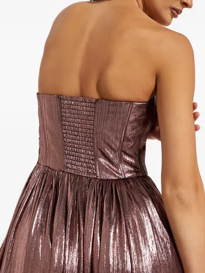 Retroféte Jaden Belted Maxi Dress In Brown