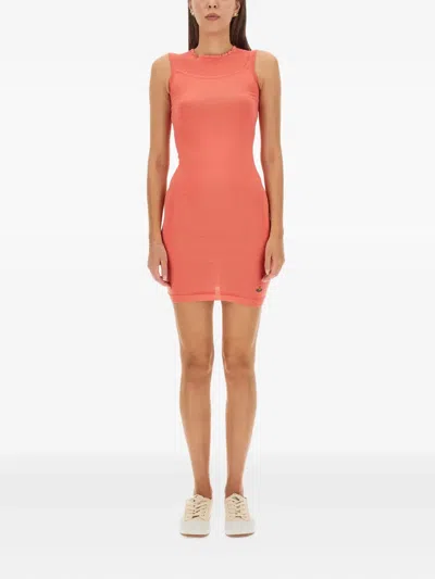 Vivienne Westwood Ribbed Sleeveless Dress In Pink