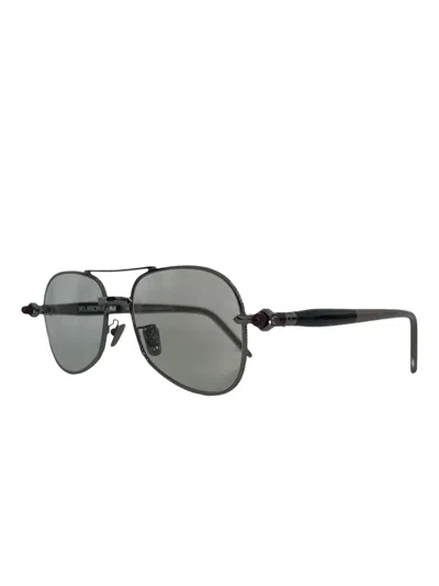 Kuboraum P75 Pilot-frame Sunglasses In Black
