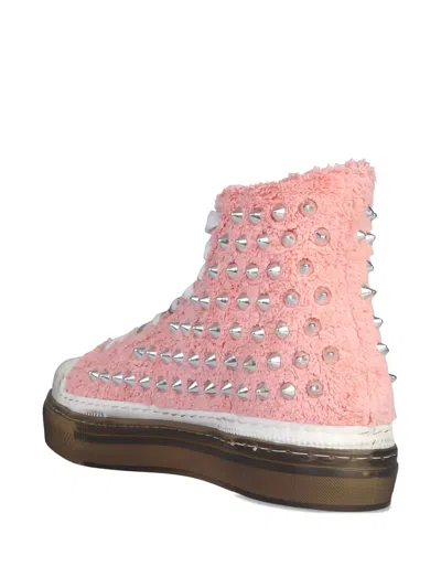 Metal Gienchi Jimmy Studded Sneakers In Pink
