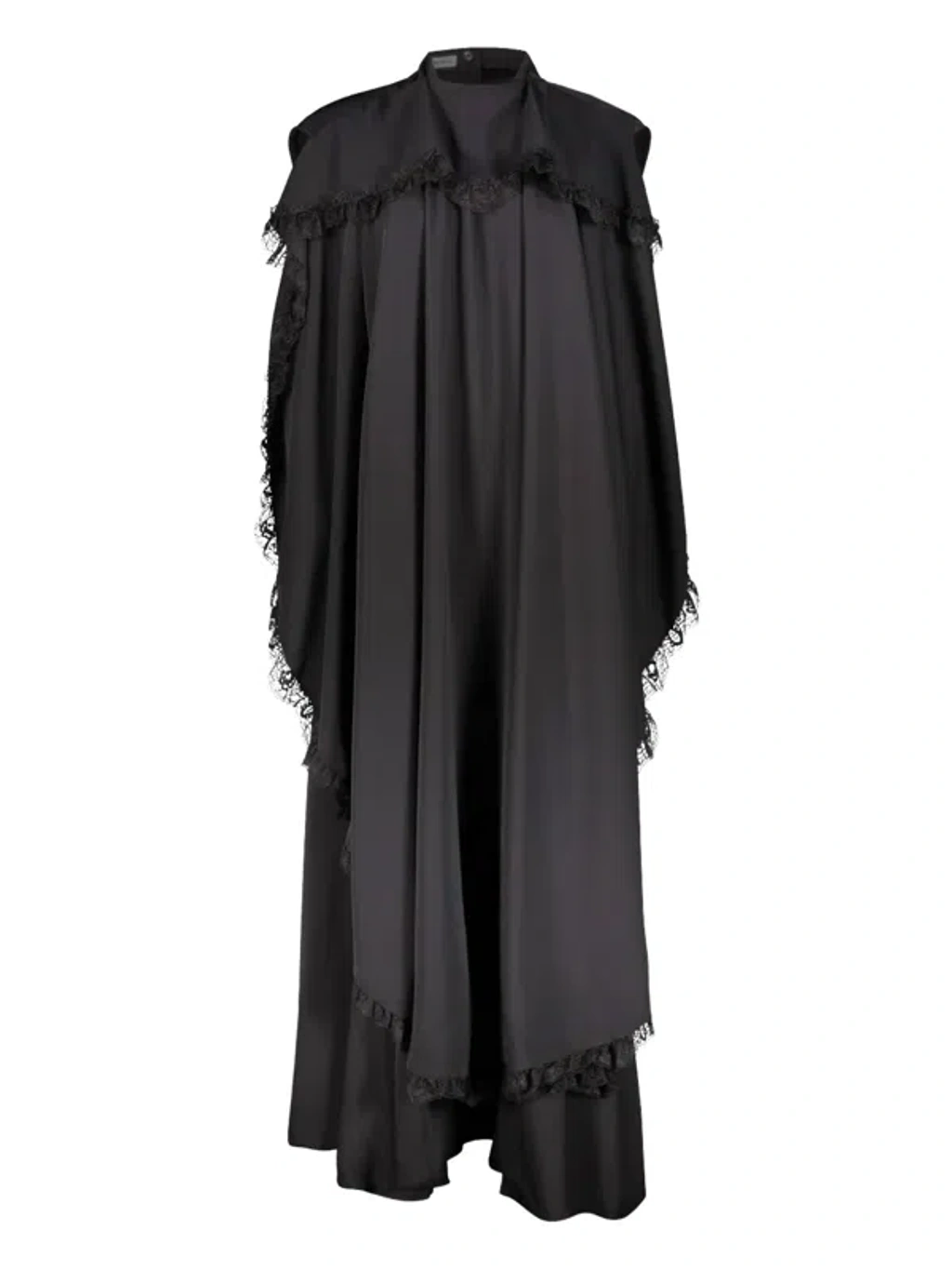 Balenciaga Lace-detail Maxi Dress In Black | ModeSens