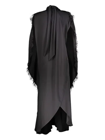 balenciaga black lace dress BALENCIAGA Size 4 Black Lace Fitted Mini Cocktail Dress