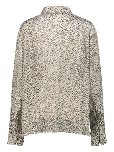 N16 长袖波点衬衫