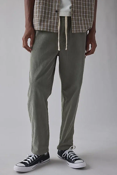 The Critical Slide Society Critical Slide Society All Day Corduroy Pull-on Pant In Olive, Men's At Urban Outfitters In Green