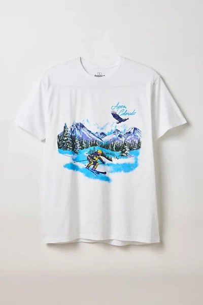Urban Outfitters Ski Graphic Tee In White, Men's At  In White
