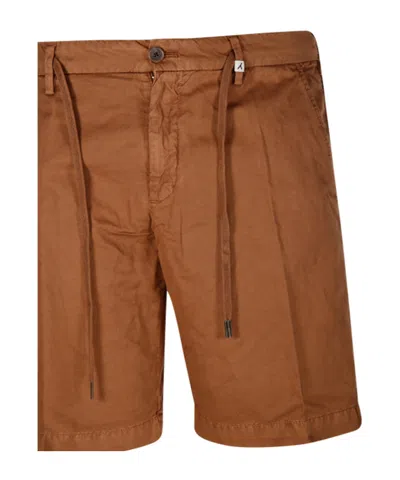 Myths Belt-loop Shorts In Brown