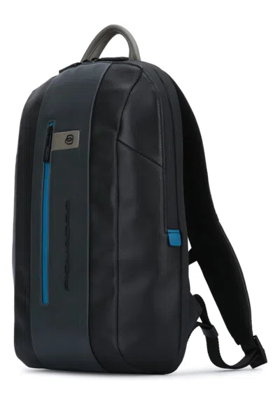 Piquadro Versatile Backpack Featuring Adjustable Straps In Black