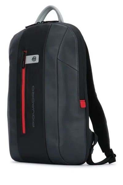 Piquadro Versatile Backpack Featuring Adjustable Straps In Black