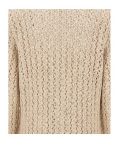 Eleventy Long-sleeved Knitted Cardigan In Neutral