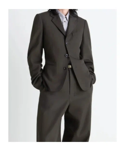 Lemaire Single-breasted Tailored Blazer In Black