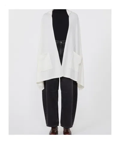 Weekend Max Mara Chal Con Capucha De Cachemira - Blanco Optico In White