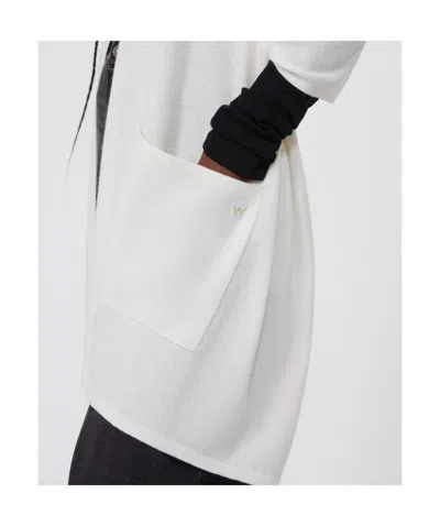 Weekend Max Mara Chal Con Capucha De Cachemira - Blanco Optico In White