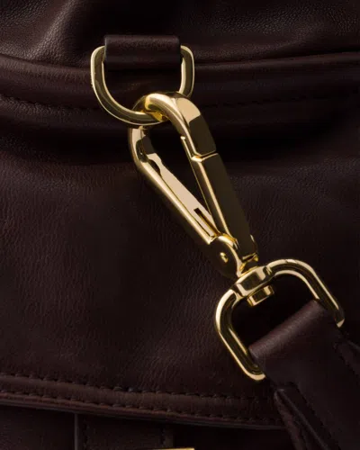 Prada Explore Medium Nappa Leather Backpack In Brown