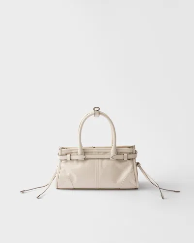 Prada Bonnie Mini-handtasche Aus Leder In White
