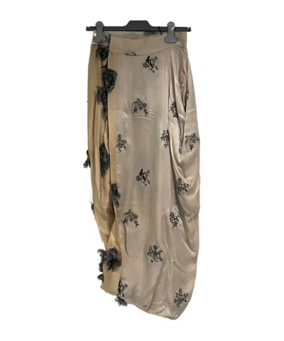 Uma Wang Printed Skirt In Brown