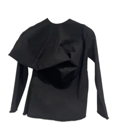Uma Wang Asymmetric Blouse In Black