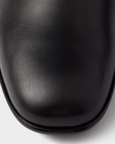 Prada Ankle Boots With Elastic Side Panels In Black