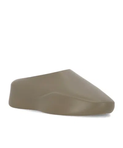 Fear Of God Logo Patch Slip-on Runner Sneakers In Gray