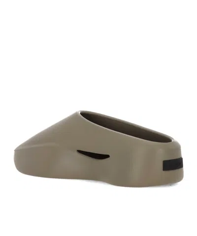 Fear Of God Logo Patch Slip-on Runner Sneakers In Gray