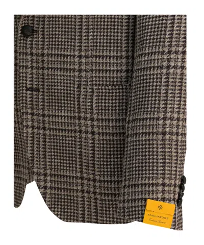Tagliatore Tailored Blazer From Exclusive Garment Collection In Brown