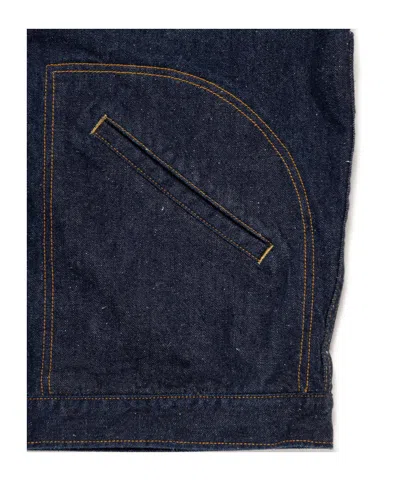 Human Made Work Zip-up Denim Jacket In Blue