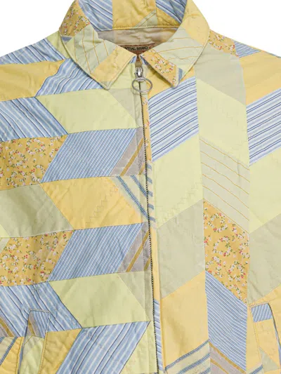 Kapital Patchwork Zip-fastening Jacket In Yellow