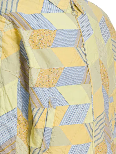 Kapital Patchwork Zip-fastening Jacket In Yellow