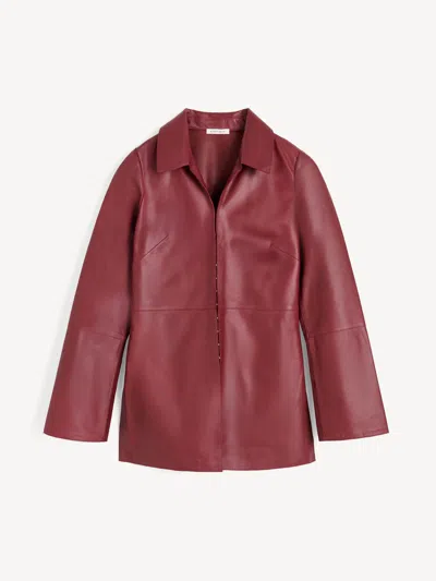 By Malene Birger Alleys Collared-panelled Shirt In Brown