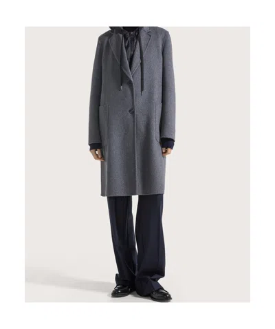 Seventy Double-faced Hooded Coat In Black